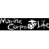 Marine Corps Life Vinyl Transfer Decal with Eagle Globe and
