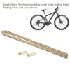 Alomejor Mountain Bike Chain with PowerLink Chain Connector for 10