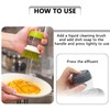 PMELCXD 4 Pieces Dish Brush with Soap Dispenser, Washing Up