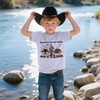 Toddler Western Cowboy Shirts Baby Boys Retro Rodeo Letters Print