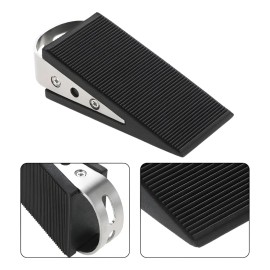 2 Pz Tope De Puertas Cuña Detener Para Puerta Duradero Negro Mate
