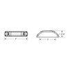 Blazer International C535R LED Rectangular Clearance/Side Marker Light, Red