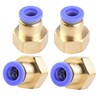 Pack of 4 8 mm Pipe Outer Diameter x 3/8