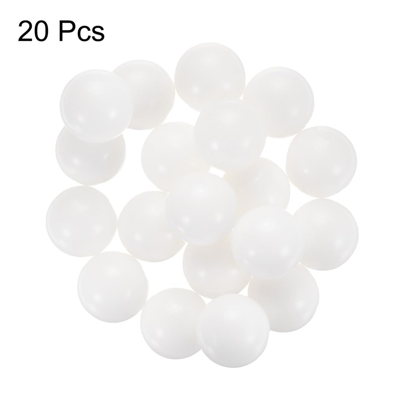 sourcing map 20pcs POM Bearing Balls 25mm Solid Plastic Bearing