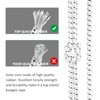 6 mm x 10 m White & Black Elastic Safety