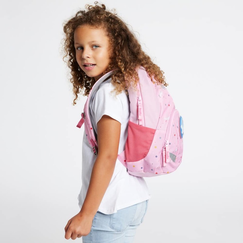 ergobag Unisex Kinder Ease Kids Backpack Rucksack, Fantasy (Rosa), Einheitsgröße