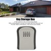 Key Lock Box, Wall Mounted Security Key Organizer Aluminum Alloy