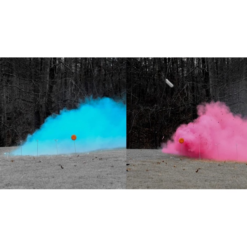 Gender Reveal Skeet Shooting Target Filled with Pink or Blue