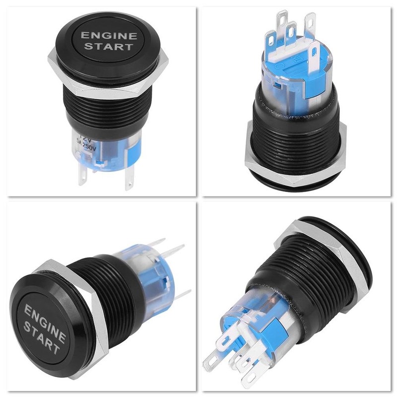 Botón de arranque del motor de automóvil, Keenso 12V Interruptor