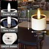 HL Solar Tea Lights Outdoor Waterproof, 6PCS Flickering Flameless Candles,