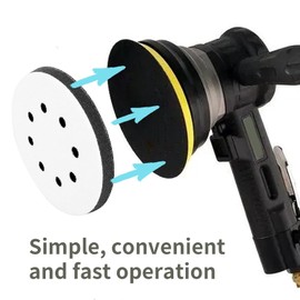 4 PCS Upgraded Foam Sanding Pads for Orbital Sander,125mm 8 Holes Soft Orbital Sander Pads,Sponge Polishing Buffing Pad Discs for Drill,Impact Resistant Low Noise (Green,Yellow,Black)