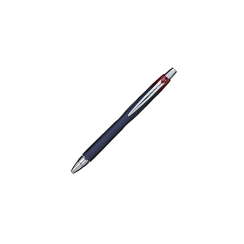 Uni-Ball sxn217r Blue Ballpoint Pen, Silver, Red