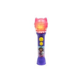 ekids KIDdesigns Gabby's Dollhouse Sing Along Microphone for Kids Real Working Microphone Built in Music LED Flashing Light and Speaker Kids Toys Portable Karaoke Machine