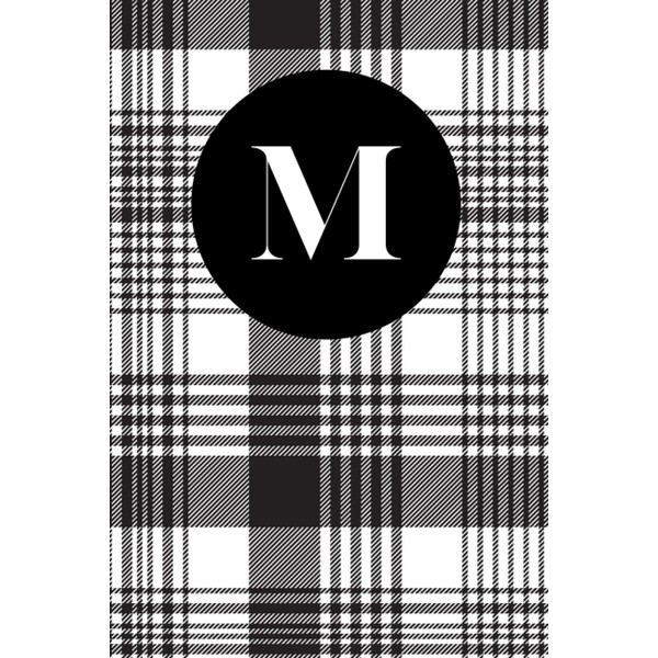 M: Cute Letter "M" Initial Notebook Personalized Name Lined Journal