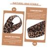 NOLITOY 2Pcs Adjustable Fixed Leopard Headbands for Wig Caps Elastic