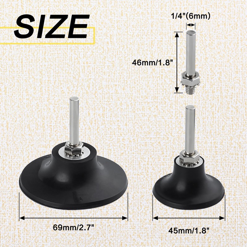 LEONTOOL 4 Pack Quick Change Disc Pad Holder Roll Lock