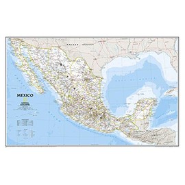 National Geographic: Mexico Classic Wall Map - Laminated (34.5 x 22.5 inches) (National Geographic Reference Map)