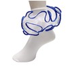 Girls Double Ruffle Socks - Big Full Organza with Trim