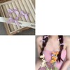 MOCOXYKLXY Ribbon Hair Clips, Mini Small Beveled Clips, Cute, Set
