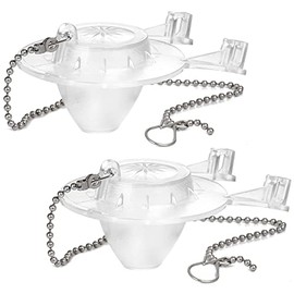 Toilet Flapper Replacement Compatible with Gerber 99-647 2 Pack, 2 InchToilet Flapper with Stainless Chain and Hook - Easy to Install