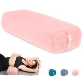 Yes4All Triple-Layer Sponge Yoga Bolster Pillow for Restorative Yoga & Meditation - Versatile Yoga Support Pillow, Balance & Poses Modification
