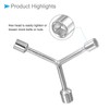 CoCud Y-Shape 3-Way Socket Wrench 11mm 13mm 15mm Length CR-V