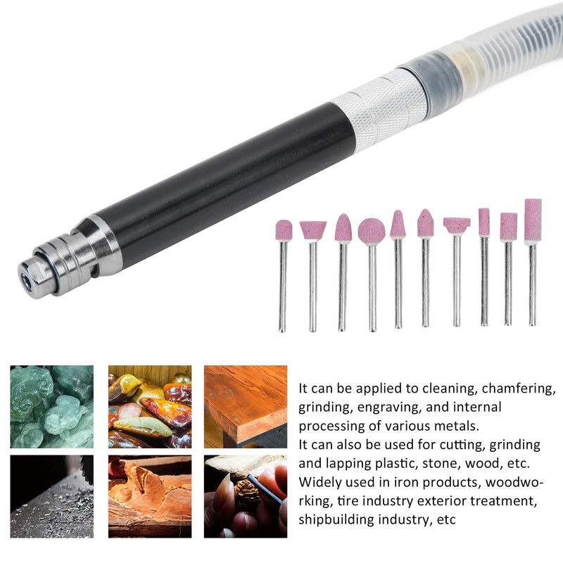 Air Powered Micro Die Grinder Set, Pneumatic Pencil Die Grinder