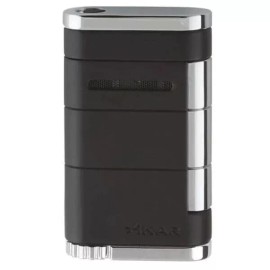 Xikar 533BK Allume Double Flame Cigar Lighter Black NEW! Wind Resist Hi Altitude