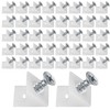 120 Pcs Drawer Bottom Support Brackets,Drawer Wedges with Screws, Fixing