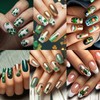10 Sheets St. Patrick's Nail Art Stickers Green Shamrock 3D