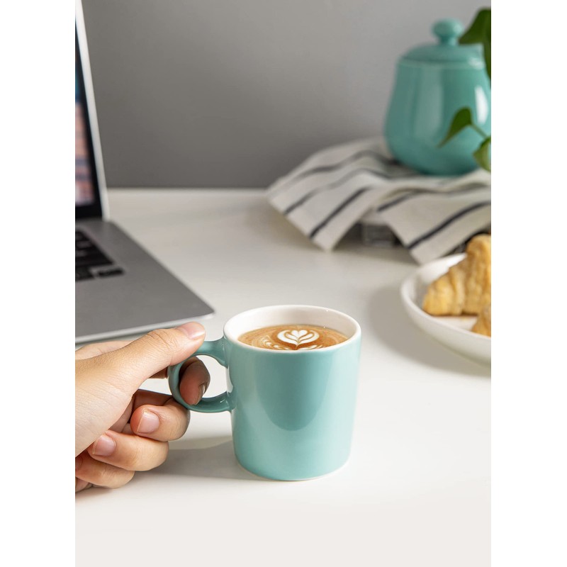 Sweese 3.5oz Porcelain Espresso Cups Set of 4, Mini Coffee