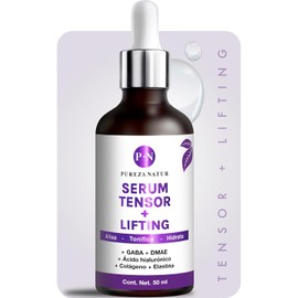 PUREZA NATUR Suero facial Efecto Tensor Lifting con Gaba Y DMAE + Acido hialurónico, colágeno y elastina | Serum hidratante que aporta elasticidad 50ml (50ml)