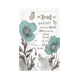 Lhdlnn Vintage Farmhouse Floral Teal Tulip Flower Single Toggle Light Switch Cover Decorative Country Butterfly 1 Gang Wall Plate Switchpalte Electrical Faceplate for Kitchen Bedroom Bathroom