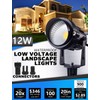 SUNVIE 12W Low Voltage Landscape Lighting LED Landscape Lights 3000K