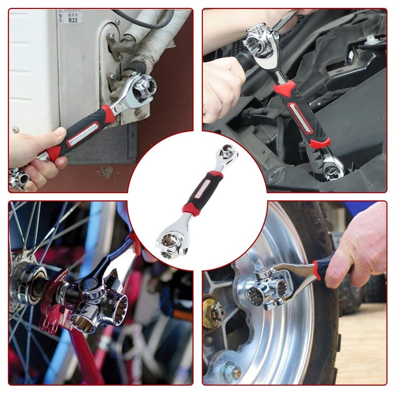 Amindz 48 in 1 Socket Spanner 360 Degree Rotary Wrench