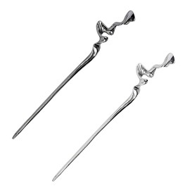 RTRTGS 2 pieces women's hair sticks, retro hair sticks, hair sticks for long hair, beautiful and elegant, holds the hair firmly, suitable for hair styling design, for decorative hair, firm hairstyle