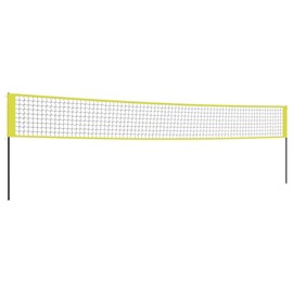 SVRCK Enjoy Fun Family Games with Durable Volleyball Net, Quick Setup, Easy Transport Carrying Bag, Complete Set with Accessories, Black and Yellow
