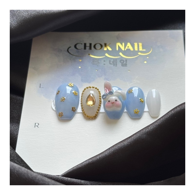 CHOK: 01 Rabbit in Wonderland Handmade Nail - Coffin /