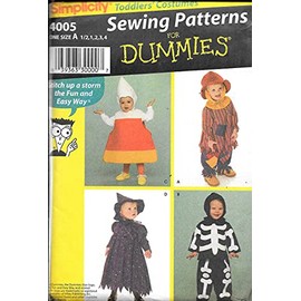 Simplicity Sewing Patterns for Dummies 4005 ~ Toddler Costumes, A (1/2-1-2-3-4)