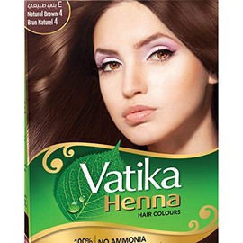 Vatika Henna Hair Colours - Henna Based - 60 Gram (Natural Brown) by Dabur
