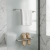 Self Adhesive Towel Bar,16" Brushed Nickel No Drill Bathroom,304SS Towel
