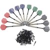 F Season Pack of 12 Plastic Tip Dart Flights, 100