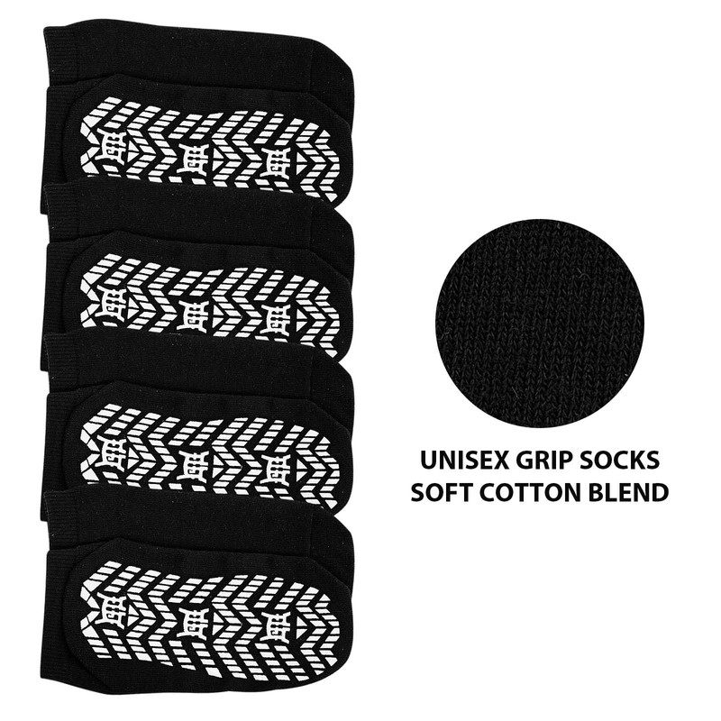 ZAKASA Non Slip Grip Socks for Men Non Skid Grippy