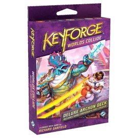 KeyForge Worlds Collide Deluxe Deck Expansion | Fast-Paced Card Came | Strategy Game for Adults and Teens | Ages 14+ | 2 Players | Average Playtime 45 Minutes | Made by Fantasy Flight Games