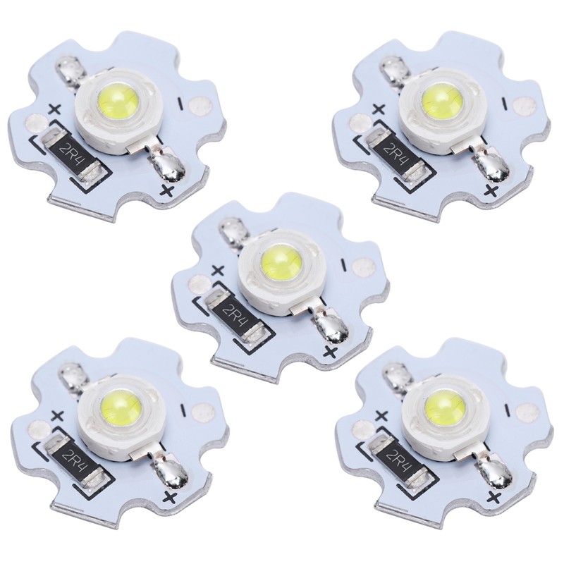 25Pcs 5V LED Chips 200LM 3W High Power LED Lamp