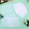 Grevosea 20 Piece Painting Stencils Set Wild Flowers Stencils Animal