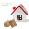 4pcs Mini Bales Miniature Blocks Figurine Stackable Haystack for Craft