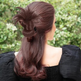 Fake Bun,Claw Clip Messy Buns - Comfortable Faux Hairpieces Extension Fake Updo for Women Travel Parties Messy Style Stylish Look