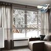 Large Windproof Transparent Zipper Windshield Screen Cover Window