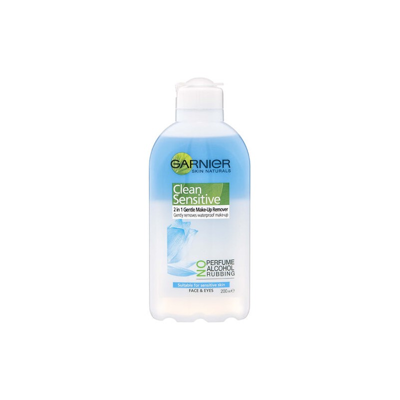 Garnier Clean Sensitive 2in1 Gentle Waterproof Make Up Remover